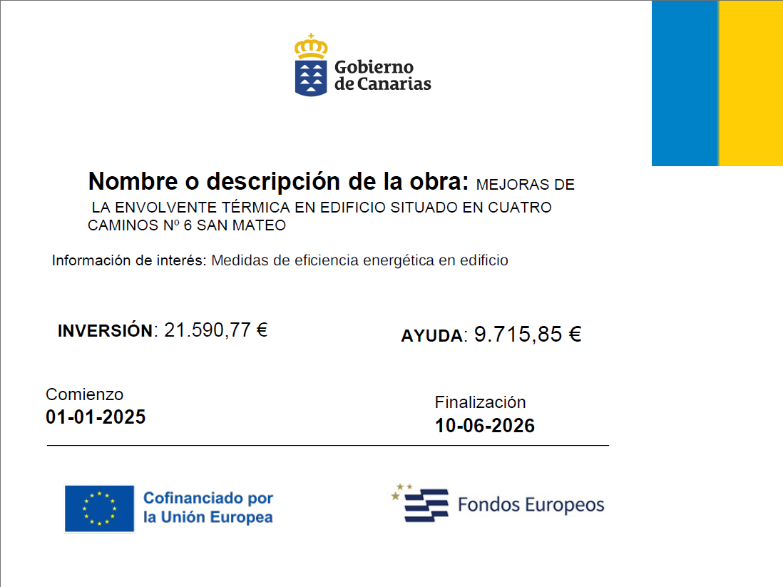 Cartel FEDER 2021-2027 Envolvente – Grupo Casta